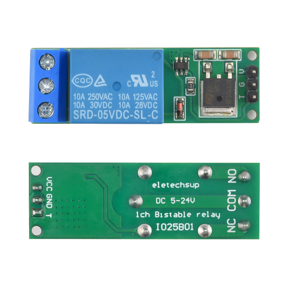 Shelly Relay Module - تيار مستمر 6-24 فولت الوجه بالتخبط