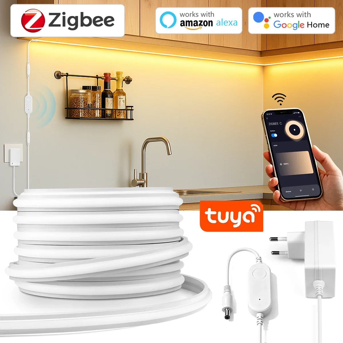 Zigbee Coordinator Stick - شريط إضاءة LED نيون بتقنية Zigbee
