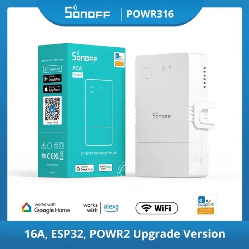 SONOFF POW Origin Powr316 مفتا - مراجعة Sonoff Basic Switch وسعره